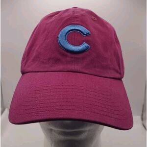 '47 Pink‎ Chicago Cubs Hat Clean Up Retro Strapback Adjustable Perwinkle Orchid
